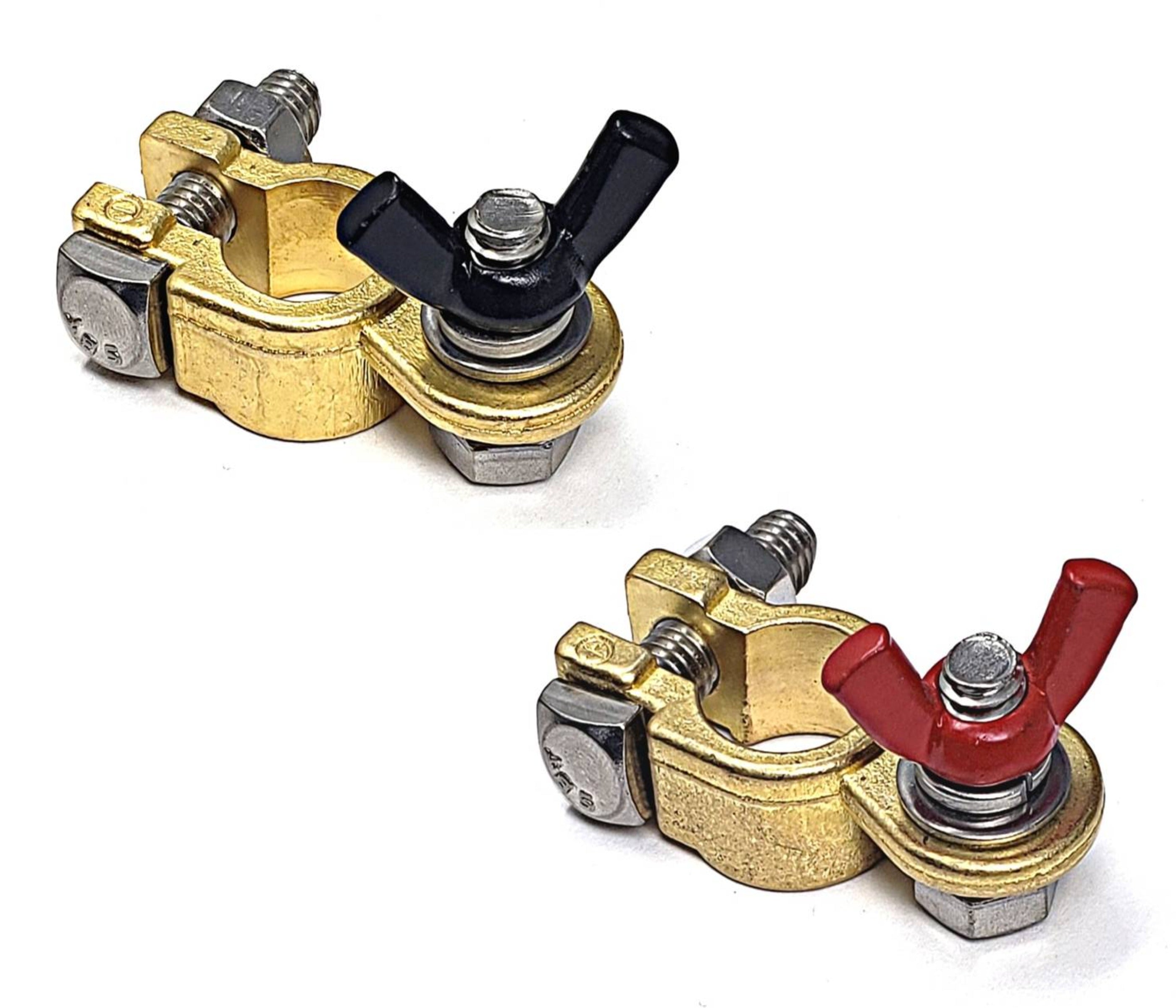 Marine Grade Battery Terminal Top Post Kit for RV, Trucks, Boats, Cars, Campers, Golf Carts (Military Spec. B-12128C)