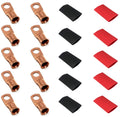 2 Gauge Cable Lugs with Heat Shrink Tubing Kit