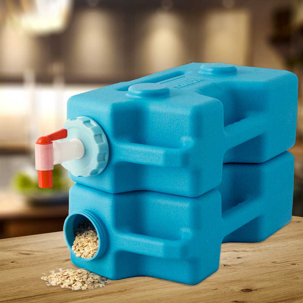 AquaBrick™ Food and Water Storage Container - 2 Bricks Plus Spigot