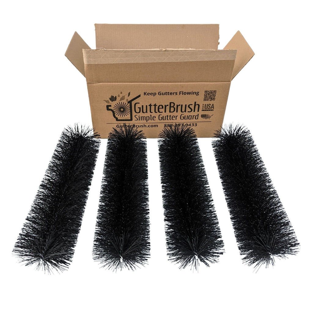 6-Inch GutterBrush Gutter Guard – Fits Large Residential & Small Commercial Gutters (5.25 Inch Diameter)