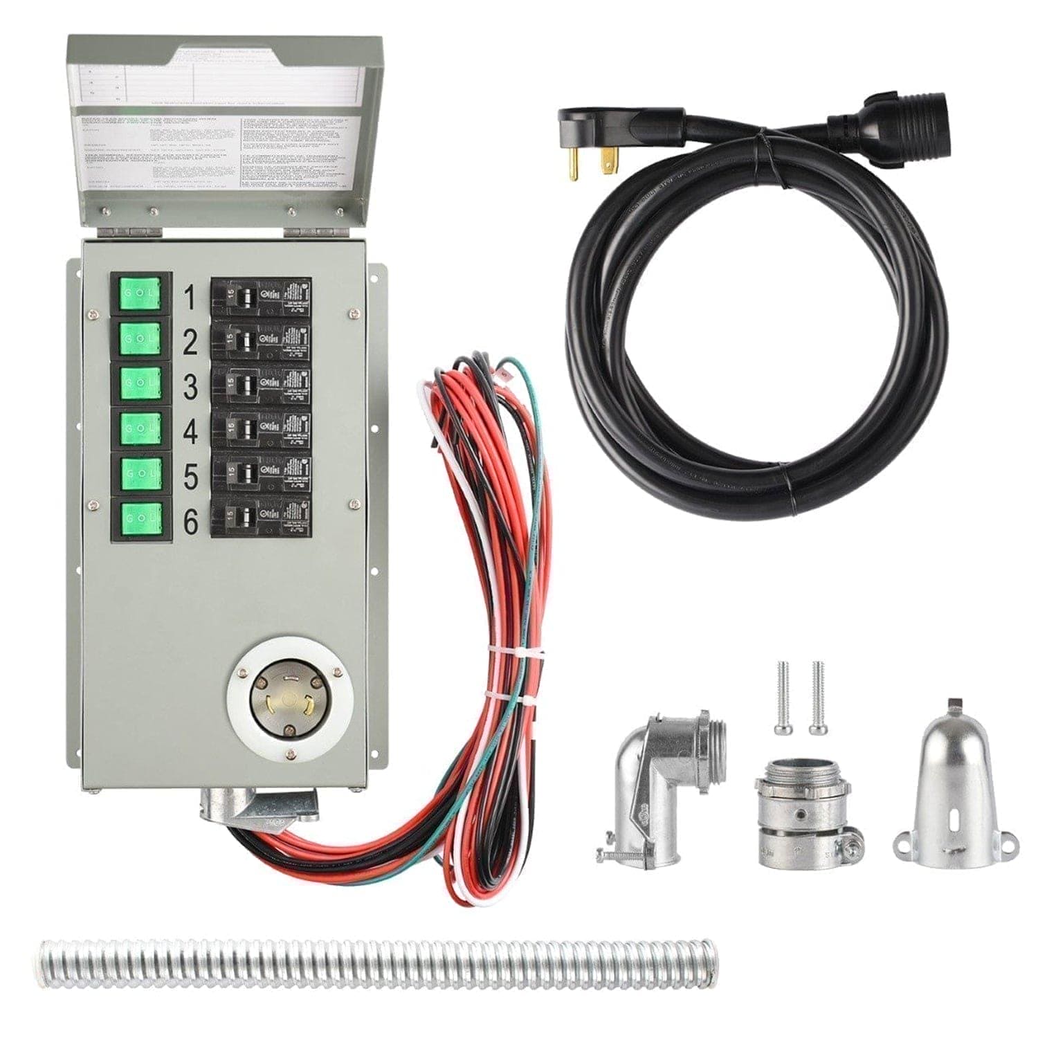 Nature's Generator Lithium 3600 Solar Generator and Transfer Switch