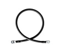 1/0 Gauge Gauge (AWG) Single Black Pure Copper Battery Cable Wire with Lug Connector Ring Terminals