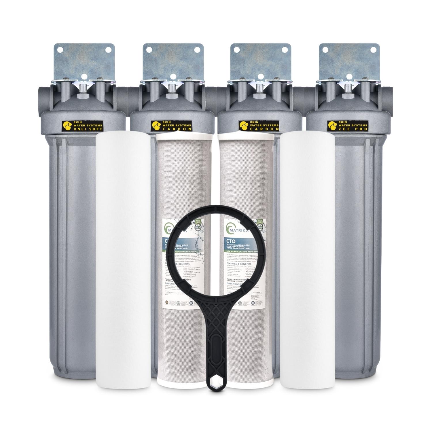 CBS OnliSoft Salt-Free Water Conditioner Whole House Water Treatment System