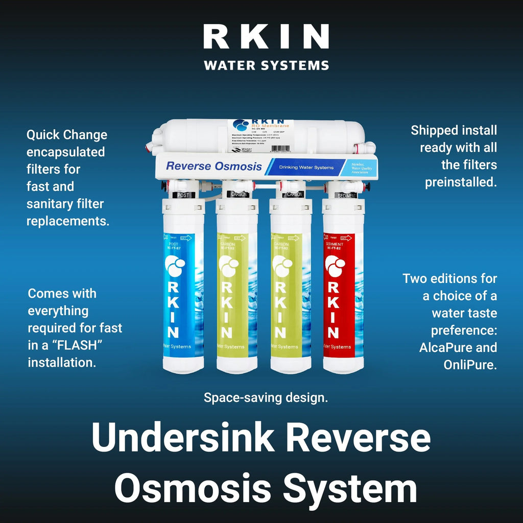 Flash Undersink Reverse Osmosis System with Chrome Lead-Free Faucet