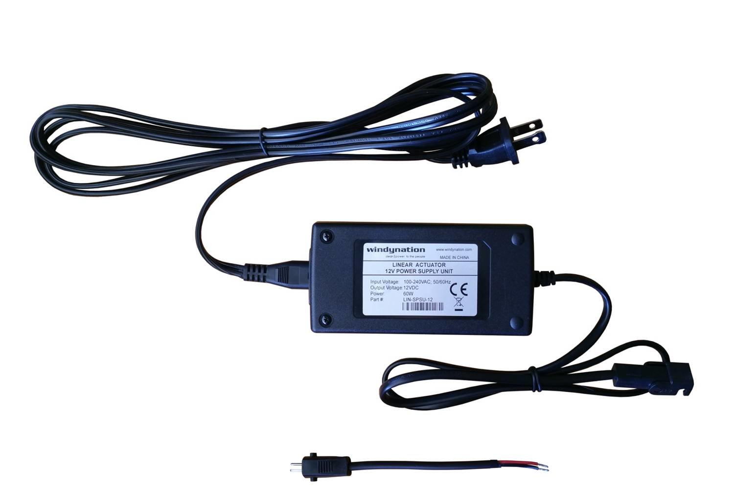 Linear Actuators 12-Volt 225lbs + Mounting Brackets with optional AC to 12 VDC Power Supply and/or Wireless Remote Control DPDT Switch